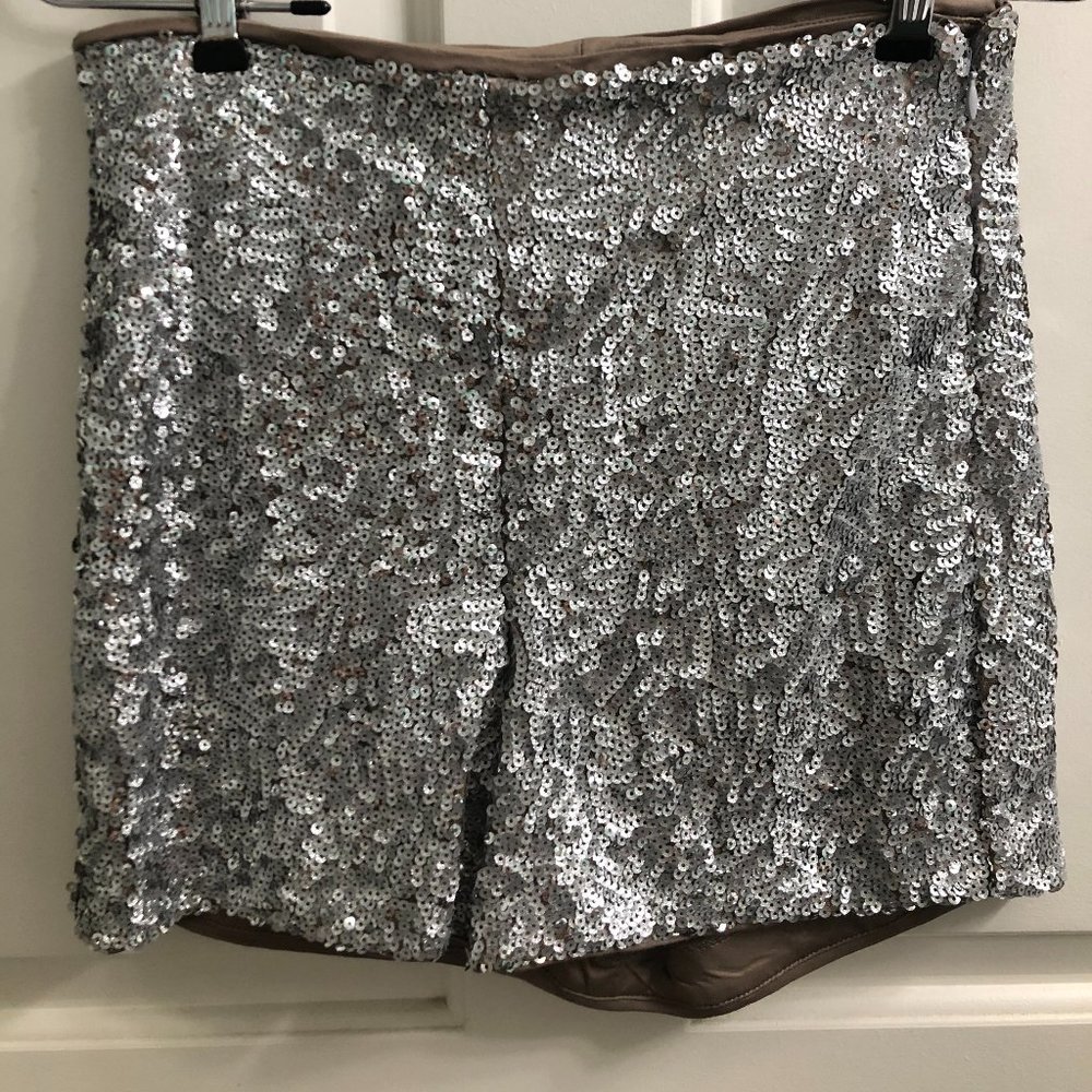 Express Sequin High-Wasted Shorts